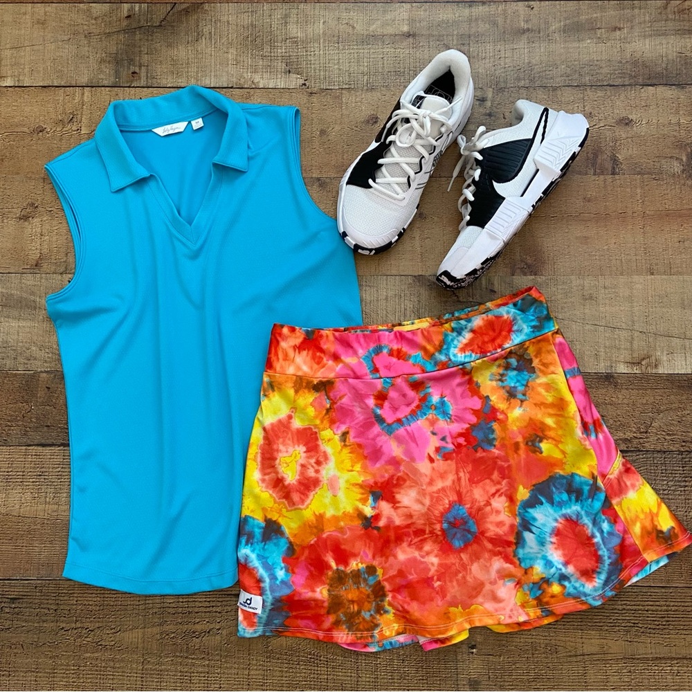 SMASH DANDY Colorful Tie-Dye Pickleball Skort